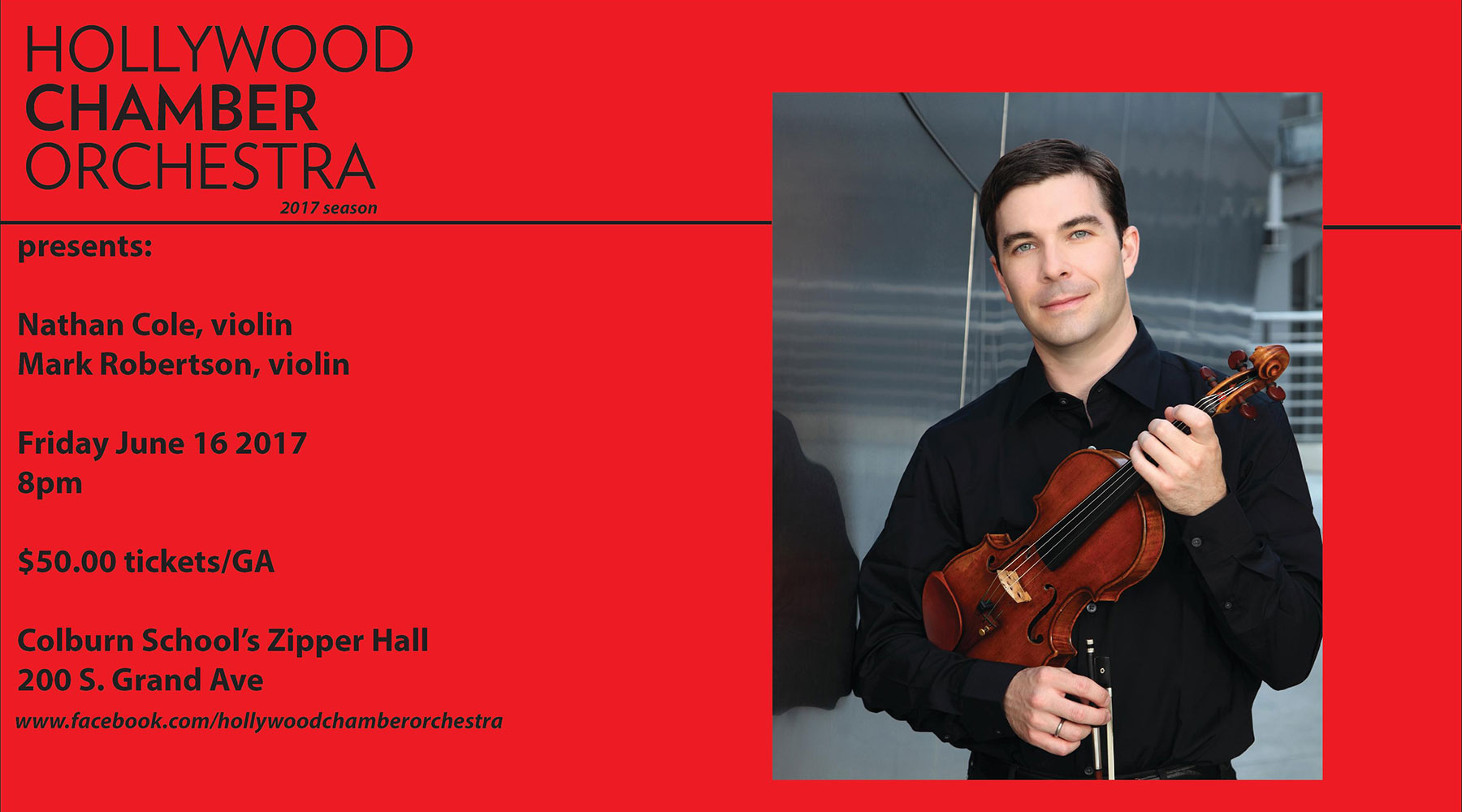 Hollywood Chamber Orchestra with violinist Nathan Cole